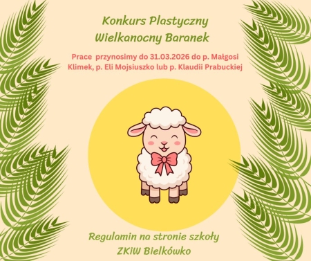 Konkurs - Baranek Wielkanocny